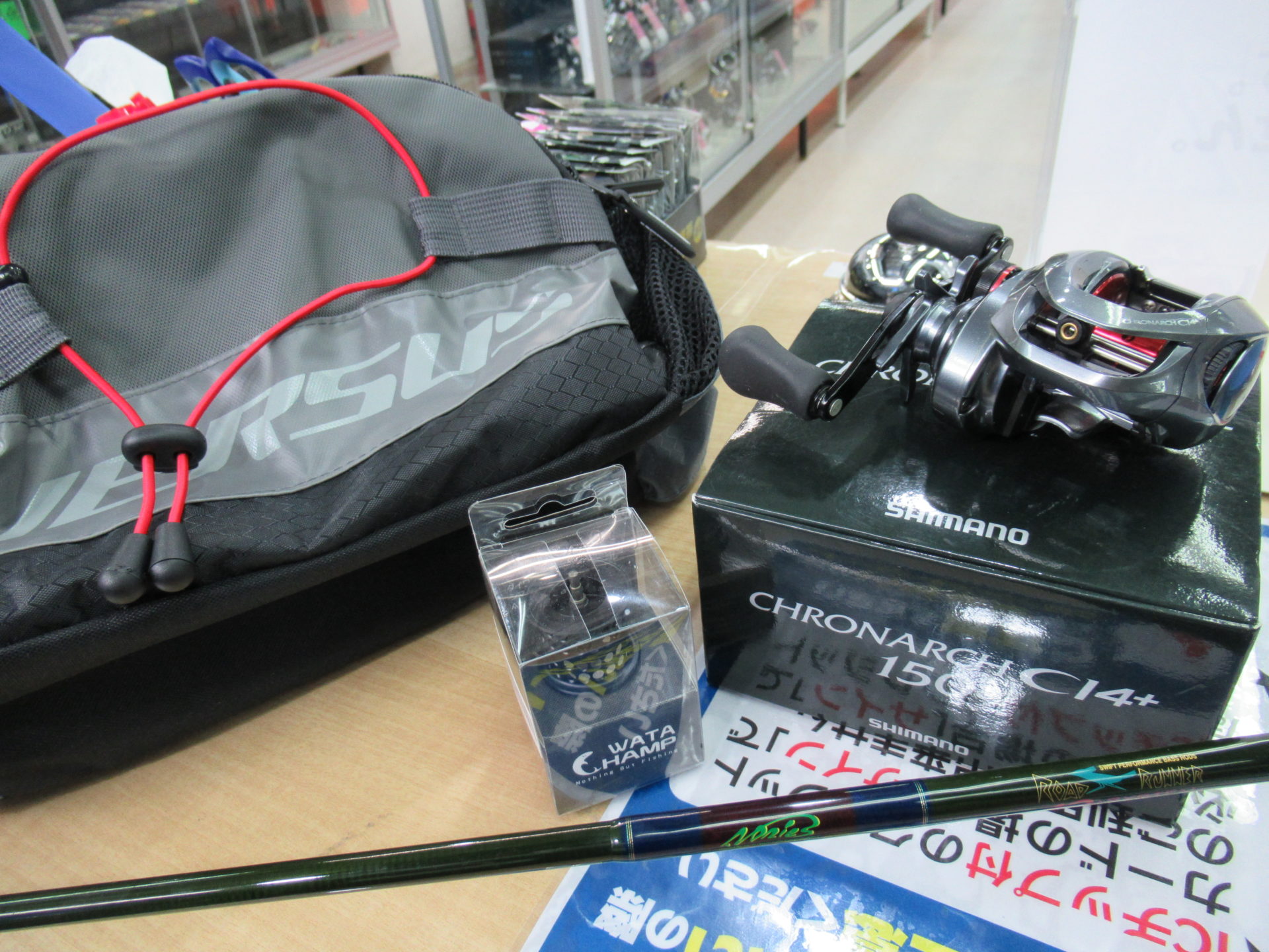 シマノのクロナークＣＩ４＋１５０Ｈ、 ノリーズのロードランナーＲＲ６００ＭＬＳ、  BMAX3フィネススプール、をお買取り。釣具いちばん館は千葉県最高額買取目指しています。釣具いちばん館