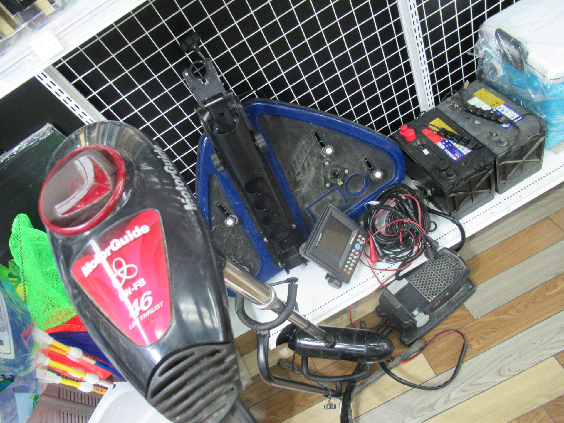 釣具いちばん館の買取情報『モーターガイドのFW-FB 46LB、サウザーの 