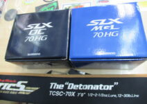 シマノのSLXDC70HG、SLXMGL70HG、エバーグリーンのタクティクスTCSC-70X