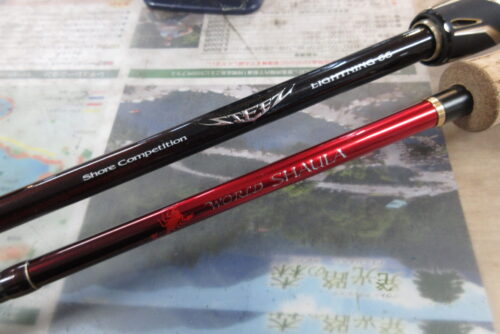 ダイワ・シマノのスティーズＳＣ　Ｃ６６ＭＬ－Ｇ・ワールドシャウラ１６００ＳＳ－３