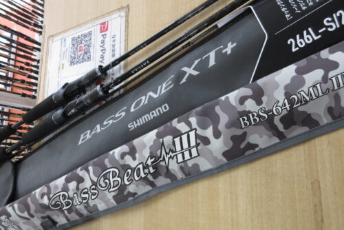 ダイワのタトゥーラＸＴ６５２ＬＦＢ、タトゥーラＸＴ６１０２ＭＲＢ、バスワンＸＴ＋　２６６Ｌ－Ｓ／２、バスフィールドＢＳＦＣ－６５２ＭＬ、トラウトスピン５６Ｌ