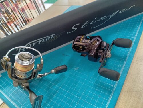 アブガルシア・シマノのホーネットスティンガーＨＳＣ－６６４Ｍ　ＭＧＳ・スコーピオンＸＴ１５０１－７・カーディナル６０１