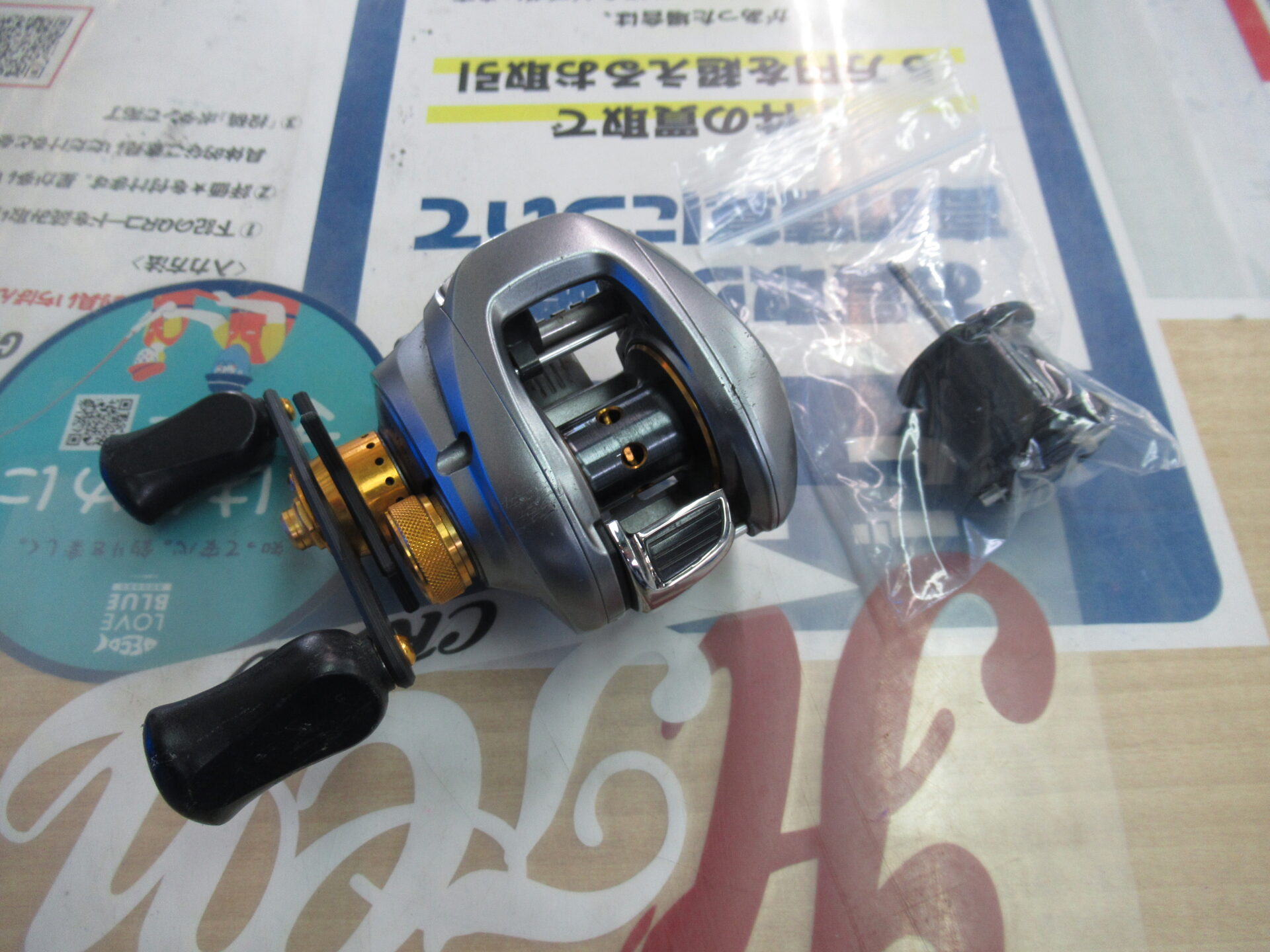シマノの09アルデバランMg LEFT 夢屋シャロースプール