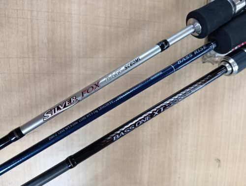 シマノ等のバスワンＸＴ１６２Ｍ－２・バスライズ２５８１－２・シルバーフォックスバス　ＳＣ６０ＭＬ