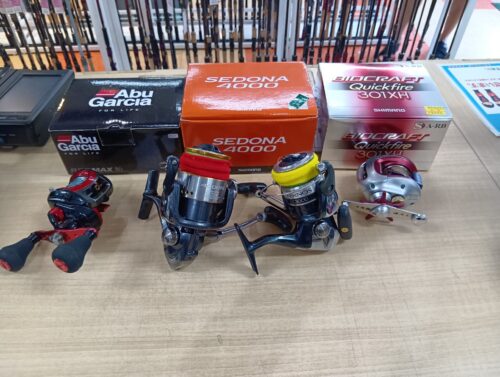 シマノ・アブガルシア等のエアノスＣ３０００・１５セドナ４０００ＦＥ・レッドマックス船・バイオクラフト３０１ＸＨ