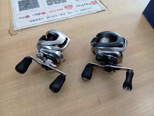 シマノの１６メタニウムＭＧＬ　ＨＧ、１３メタニウムＨＧ
