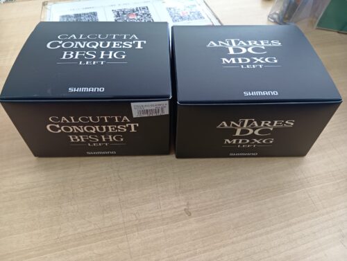シマノの17カルカッタコンクエストBFS HG・18アンタレスDCMDXG