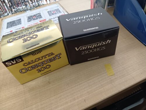 シマノの００カルカッタコンクエスト１００・１２ウ゛ァンキッシュ２５００ＨＧＳ