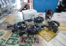 ダイワのアルファスCTSV70SHL、スティーズ100HL、スティーズATW1016XHL、スティーズATW1016L-CC、シマノの16ストラディックCI4+C2000S