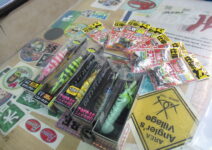 メガバスのタコーレシェイク90とハリミツの蛸墨族など