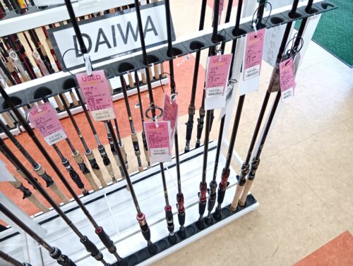 店内ロッド売場写真