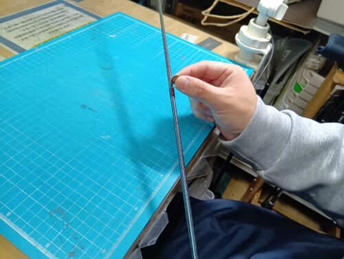 検品している写真