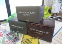 シマノの24メタニウムDC70XG、20メタニウムHG、21スコーピオンDC150XG